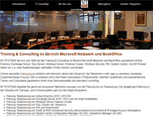 Tablet Screenshot of ntsystems.de